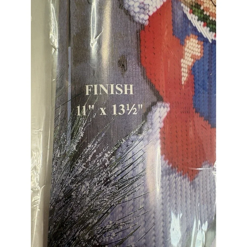 Christmas Angel Plastic Canvas Wall Decor Kit #1553 Design Works Crafts Sealed